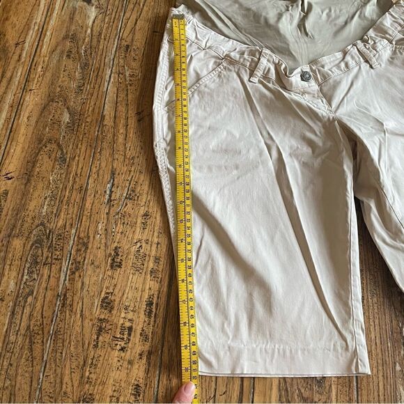 Christoff Beige Maternity Shorts/ Bermudas Size 8 - Picture 10 of 12